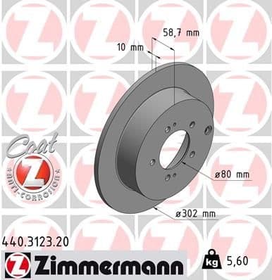 Brake Disc COAT Z 440.3123.20