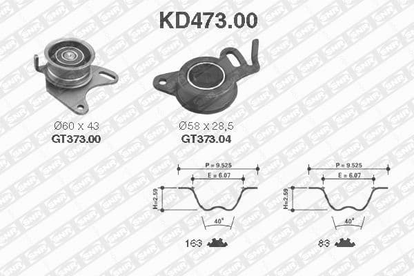Timing Belt Kit KD473.00