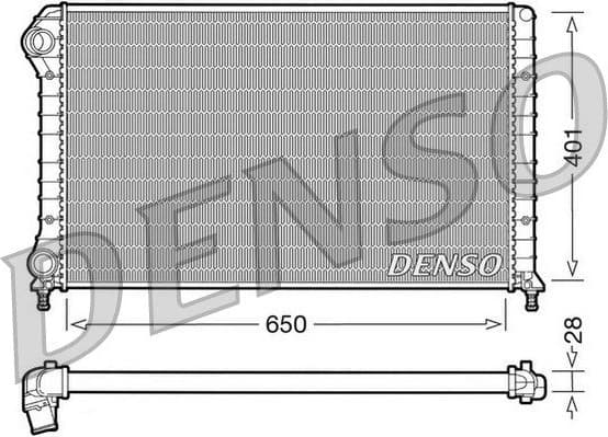 Radiator, engine cooling DRM09061