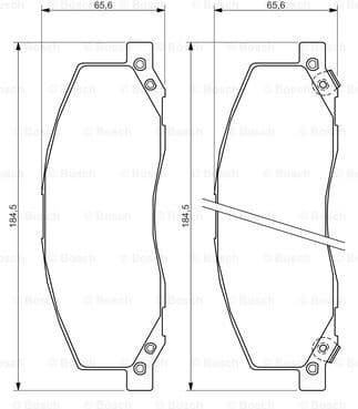 Brake Pad Set, disc brake 0986494298