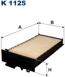 Filter, cabin air K1125