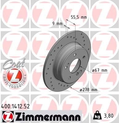 Brake Disc SPORT BRAKE DISC Z 400.1412.52
