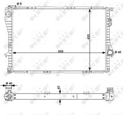 Radiator, engine cooling EASY FIT 55323 - image 2