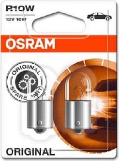 Osram lemputės R10W 12V BA15S UNV1 2vnt - 5008-02B (OSRAM) - Autoera