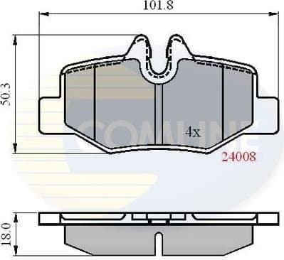 Brake pads rear CBP01306