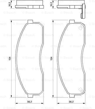 Brake Pad Set, disc brake 0986424714 - image 7