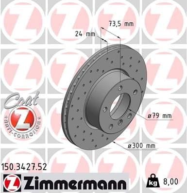 Brake Disc SPORT BRAKE DISC Z 150.3427.52