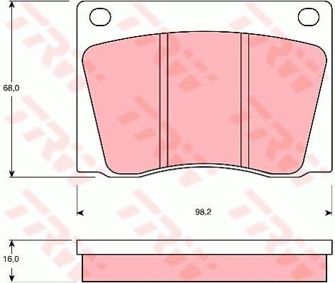 Brake Pad Set, disc brake GDB531