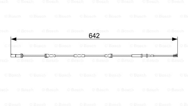 Warning Contact, brake pad wear 1987473544 - image 5