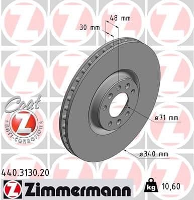Brake Disc COAT Z 440.3130.20