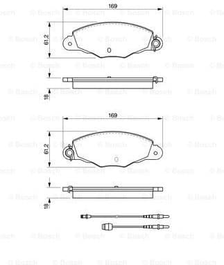 Brake Pad Set, disc brake 0986424511 - image 7