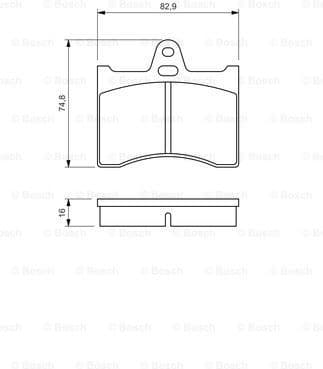 Brake Pad Set, disc brake 0986463890 - image 7