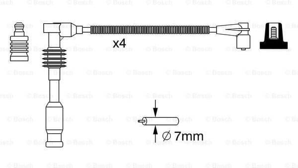 Ignition Cable Kit 0986357234 - image 5