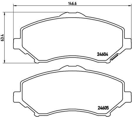 Brake Pad Set, disc brake PRIME LINE P11025