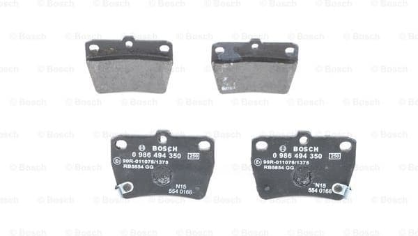 Brake Pad Set, disc brake 0986494350