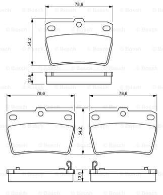 Brake Pad Set, disc brake 0986494350 - image 7