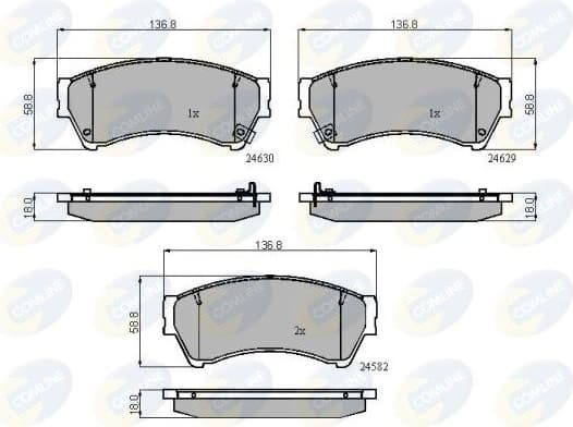 Brake pads front CBP31787