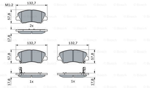 Brake Pad Set, disc brake 0986494563 - image 8