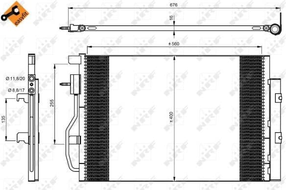 Condenser, air conditioning EASY FIT 350044 - image 3