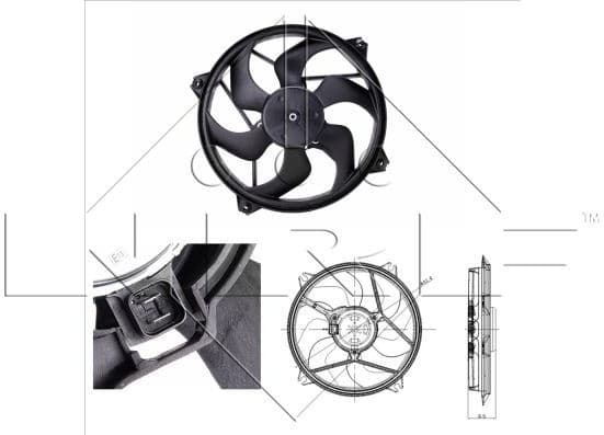 Fan, engine cooling 47348