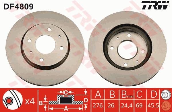 Brake Disc DF4809