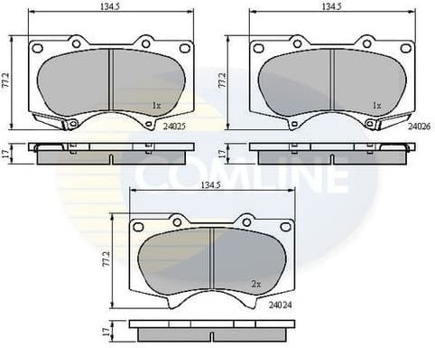 Brake pads front CBP31201