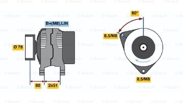 Alternator 0986048380