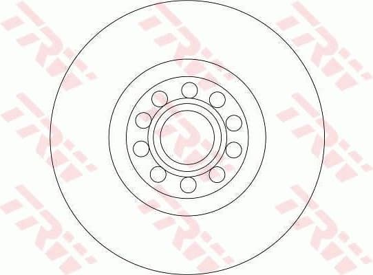 Brake Disc TRW SINGLE DF4258S - image 2