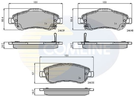 Brake pads front CBP31705