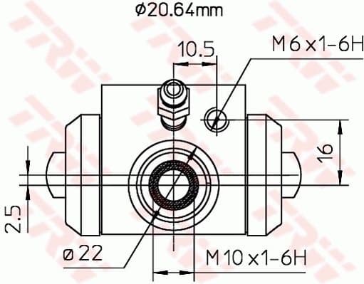 Wheel Brake Cylinder BWF145A - image 2