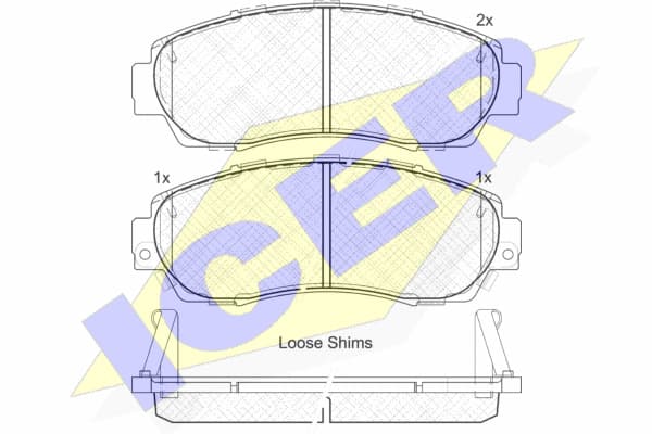 Brake pads front 181811-0