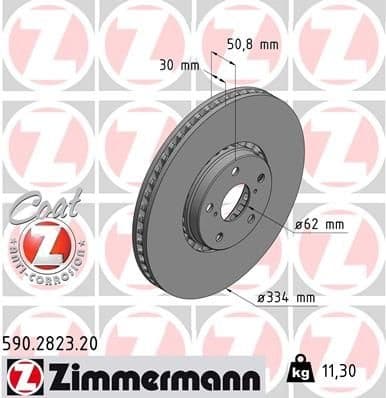 Brake Disc COAT Z 590.2823.20