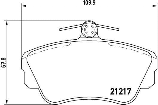 Brake Pad Set, disc brake PRIME LINE P86010