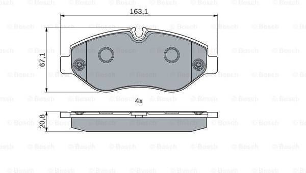 Brake Pad Set, disc brake 0986494121 - image 7