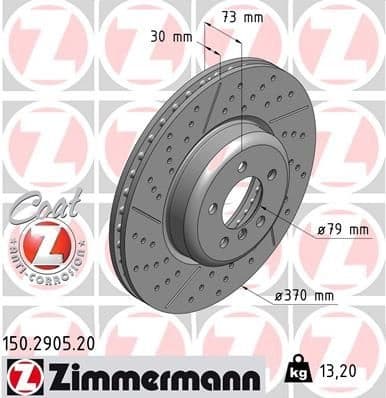 Brake Disc COAT Z 150.2905.20