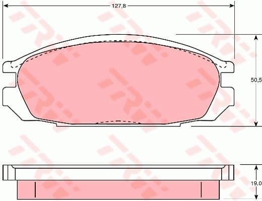 Brake Pad Set, disc brake GDB745