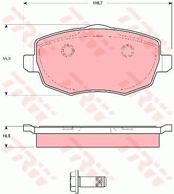Brake Pad Set, disc brake GDB1592