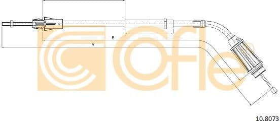 Cable Pull, parking brake 10.8073