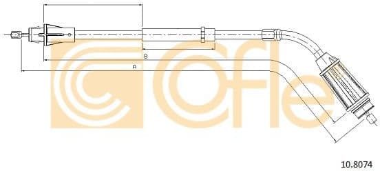 Cable Pull, parking brake 10.8074 - image 2