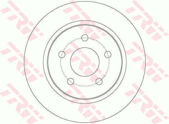 Brake discs kit rear, (2pcs), Top Quality DF6139 - image 4