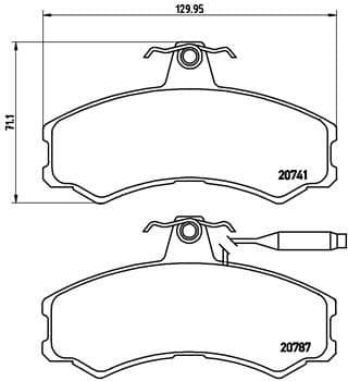 Brake Pad Set, disc brake PRIME LINE P23022