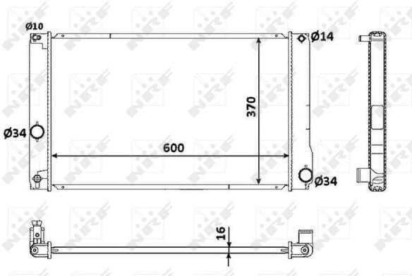 Radiator, engine cooling EASY FIT 53926 - image 2