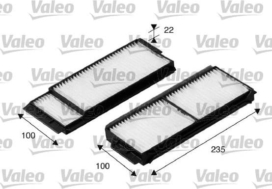 Filter, cabin air VALEO ESSENTIAL 698892