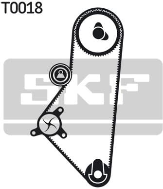 Water Pump & Timing Belt Kit VKMC 03200 - image 2