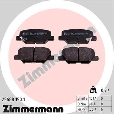 Brake Pad Set, disc brake 25688.150.1 - image 2