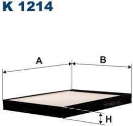 Filter, cabin air K1214