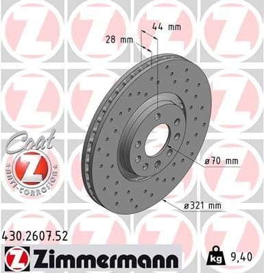 Brake Disc SPORT BRAKE DISC Z 430.2607.52