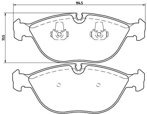 Brake Pad Set, disc brake PRIME LINE P06019