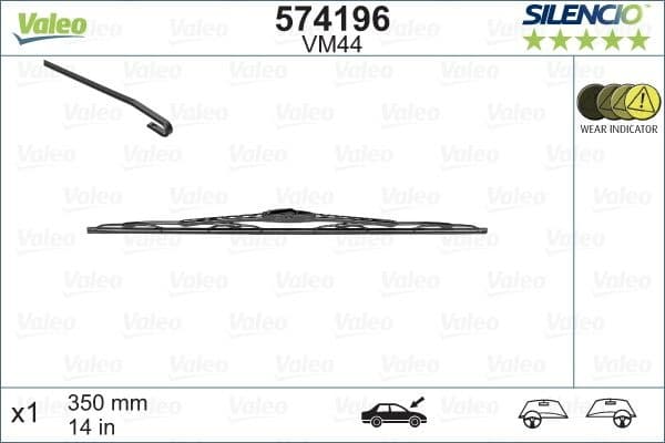 Wiper Blade SILENCIO CONVENTIONAL SINGLE 574196