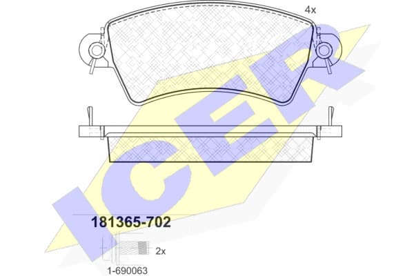 Brake pads front 181365702 - image 2